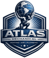 Atlas Mechanical logo: heating, air and plumbing