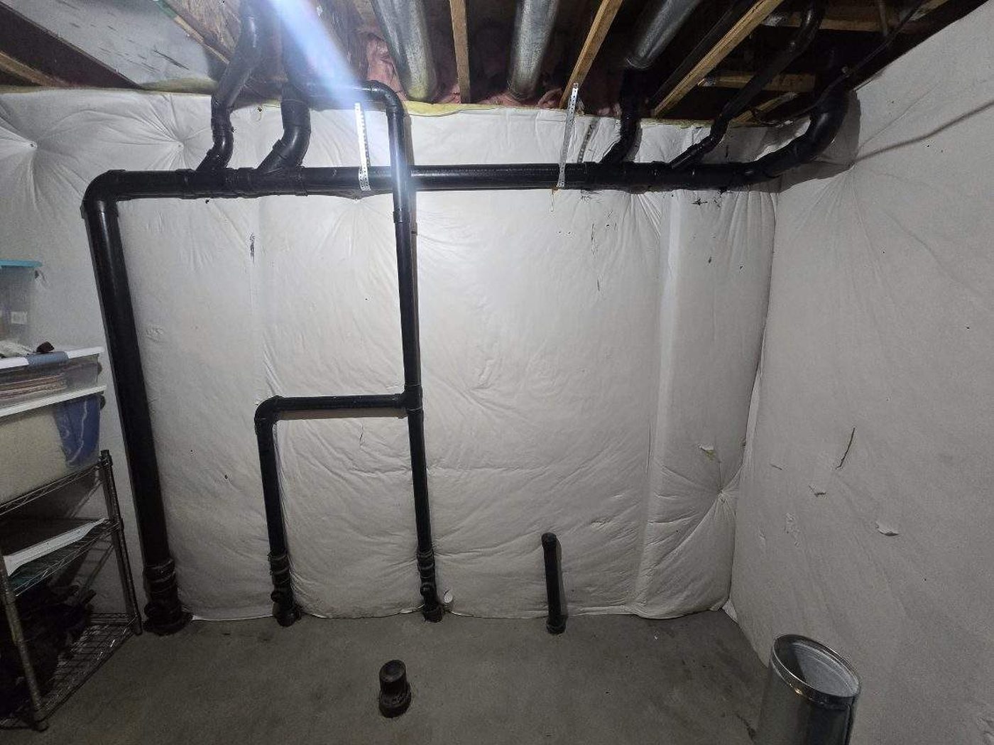 Plumbing repair: basement vent stack and furnace installation in a Colorado home